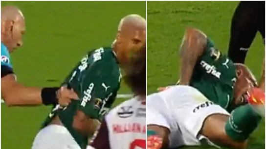 Deyverson finge una agresión del árbitro Deyverson finge una agresión del árbitro
