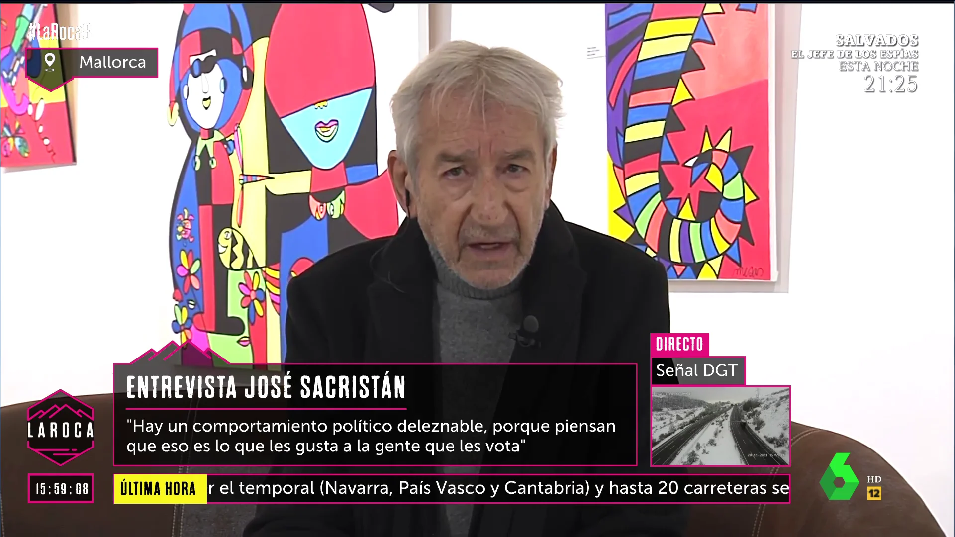 José Sacristán en La Roca