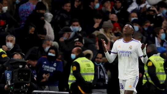 Vinicius celebra un gol Vinicius celebra un gol