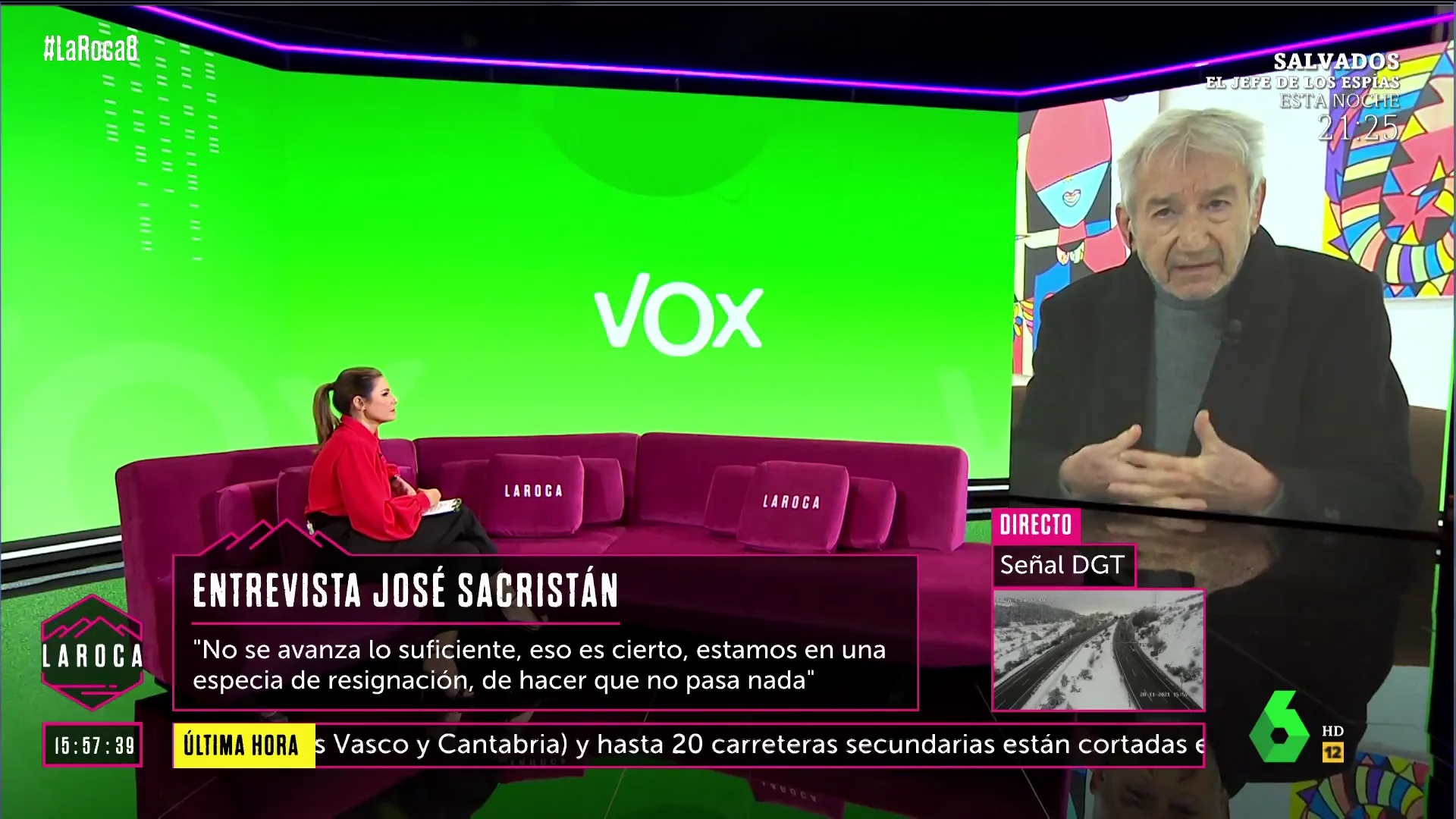 José Sacristán en La Roca