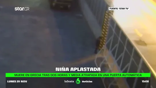 niña aplastada Grecia niña aplastada Grecia