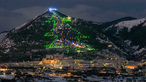 Árbol de Navidad de Gubbio
