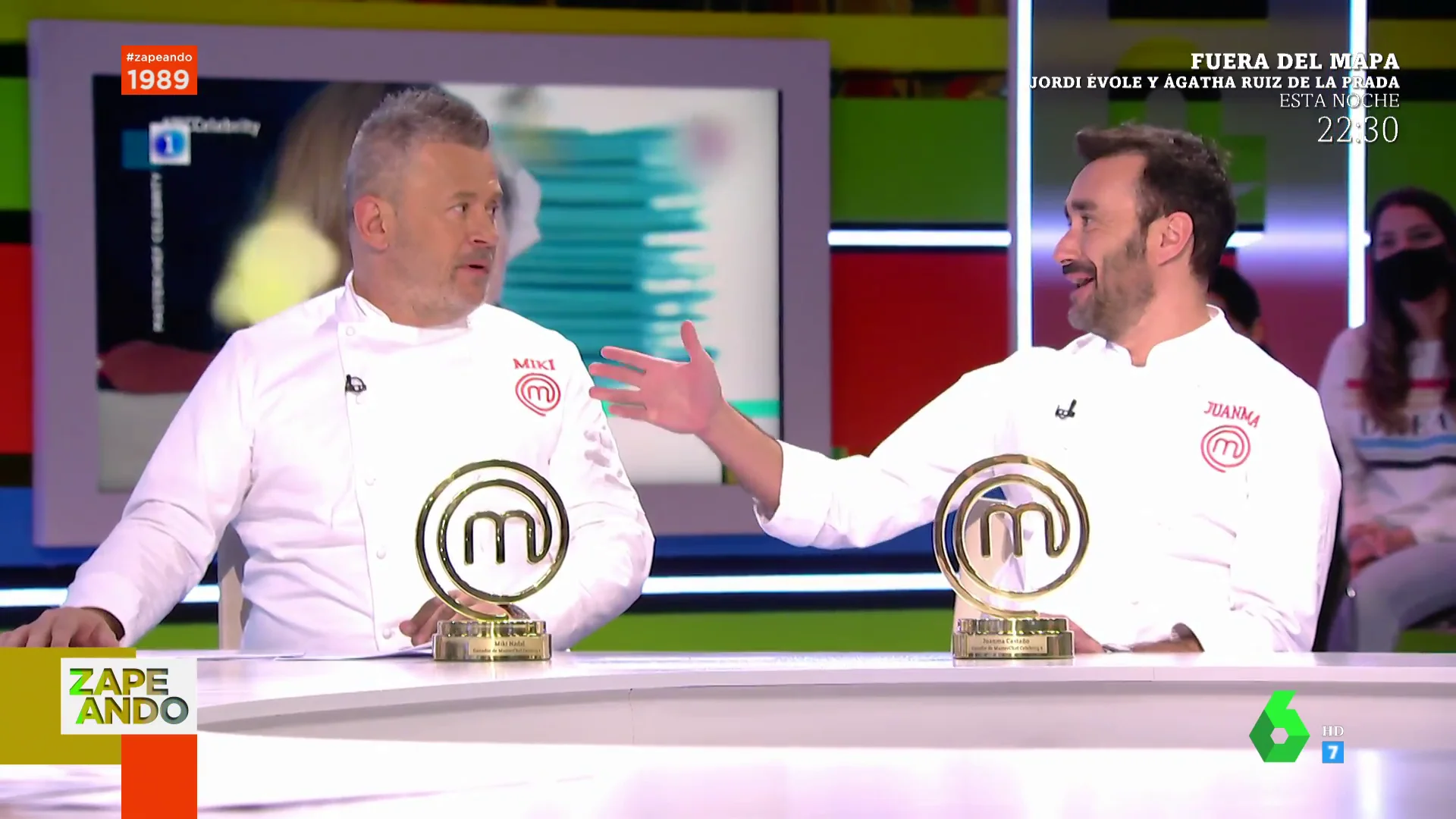 Juanma Castaño y Miki Nadal recuerdan su primer encuentro tras las cámaras de Masterchef: "Nos caíamos mal sin conocernos en persona"