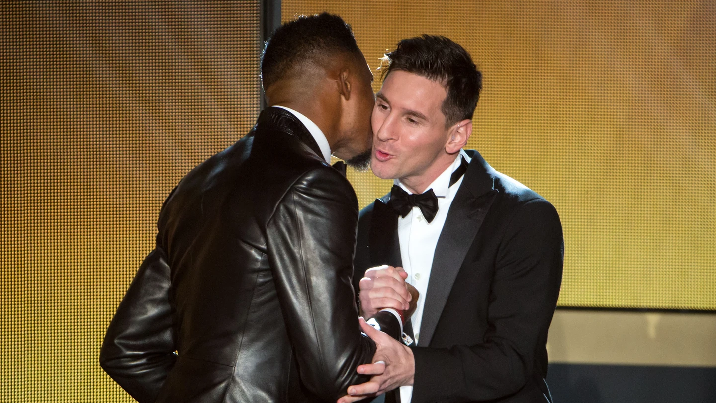 Samuel Eto'o y Leo Messi Samuel Eto'o y Leo Messi