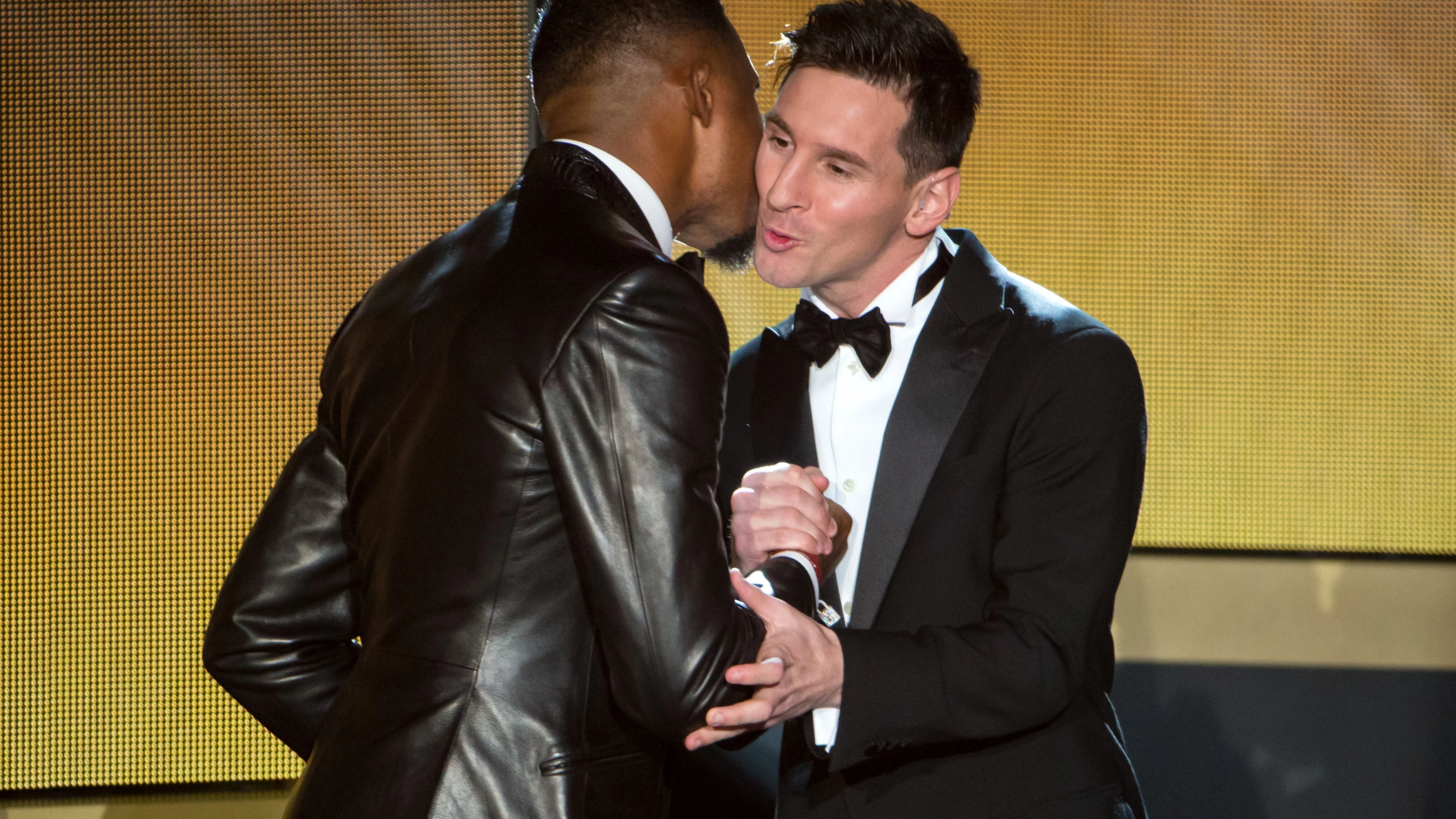 Samuel Eto'o y Leo Messi