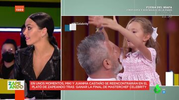 El bonito momento de Miki Nadal con su hija Carmen en el plató de Masterchef emociona a Cristina Pedroche