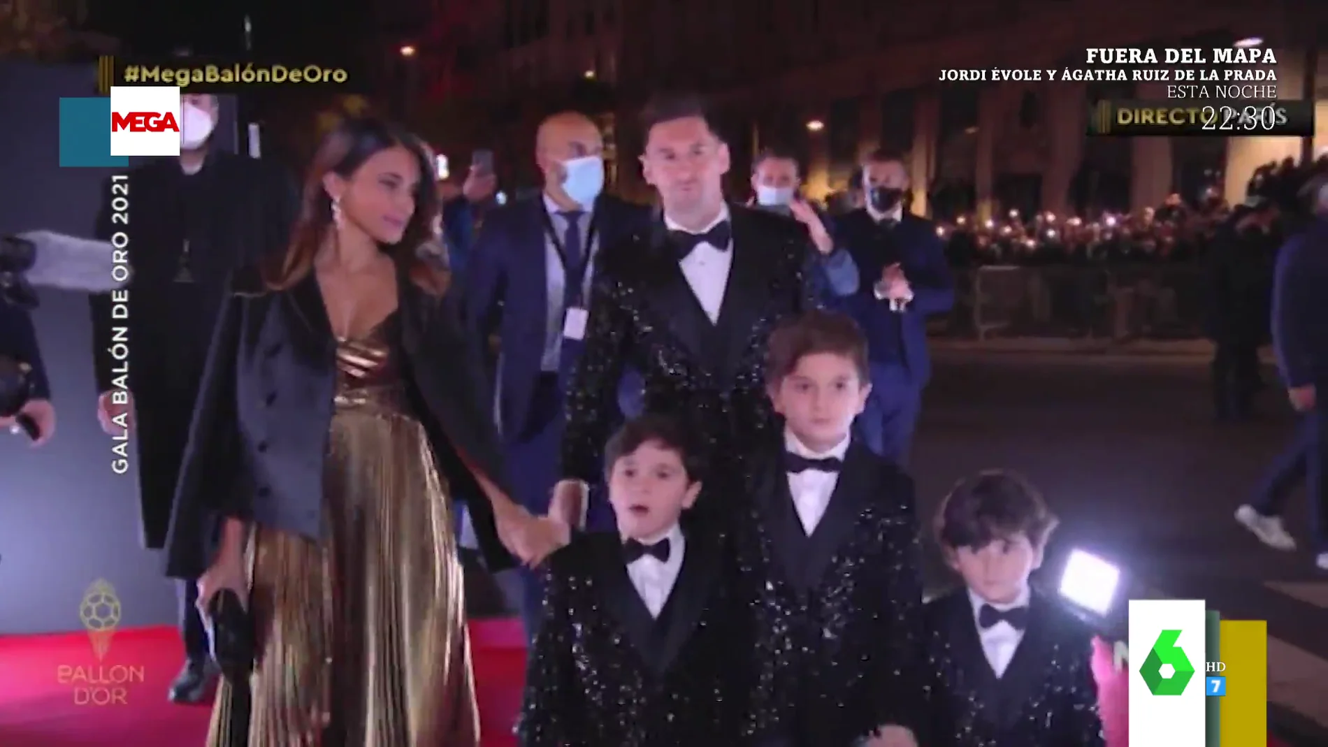 La divertida pulla de Miki Nadal al ver a Messi con sus tres hijos en la gala del Balón de Oro: "Van iguales los cuatro pequeños"