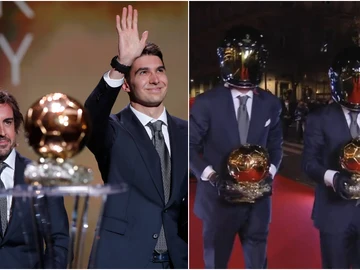 Así se gestó el 'show' de Fernando Alonso y Ocon en el Balón de Oro Así se gestó el 'show' de Fernando Alonso y Ocon en el Balón de Oro