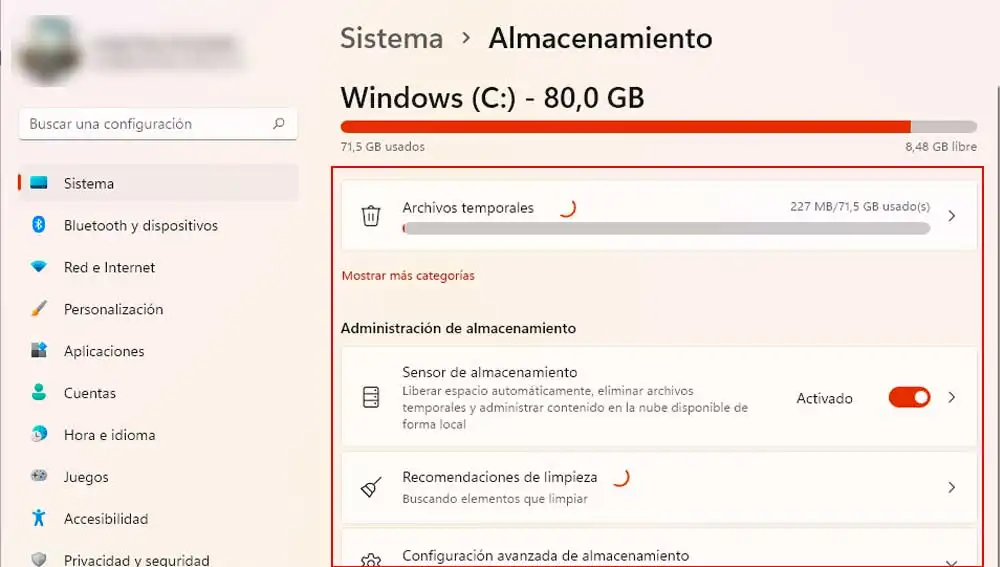 Eliminando archivos temporales