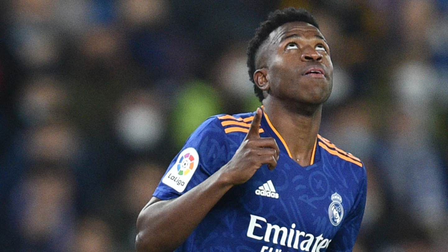 Vinicius celebra un gol con el Real Madrid Vinicius celebra un gol con el Real Madrid