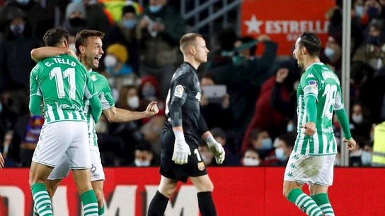 Ter Stegen, tras recibir un gol del Betis Ter Stegen, tras recibir un gol del Betis