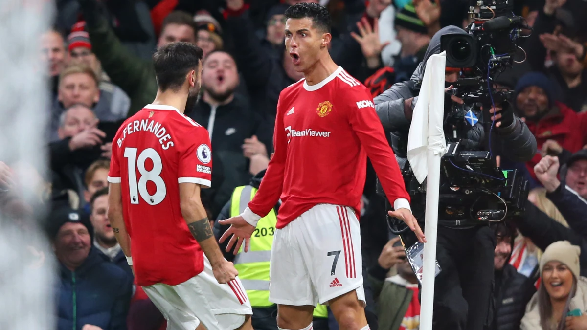 Cristiano Ronaldo y Bruno Fernandes