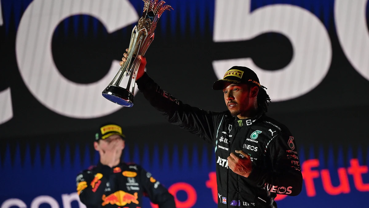 Hamilton y Verstappen, en el podio de Arabia Saudí Hamilton y Verstappen, en el podio de Arabia Saudí