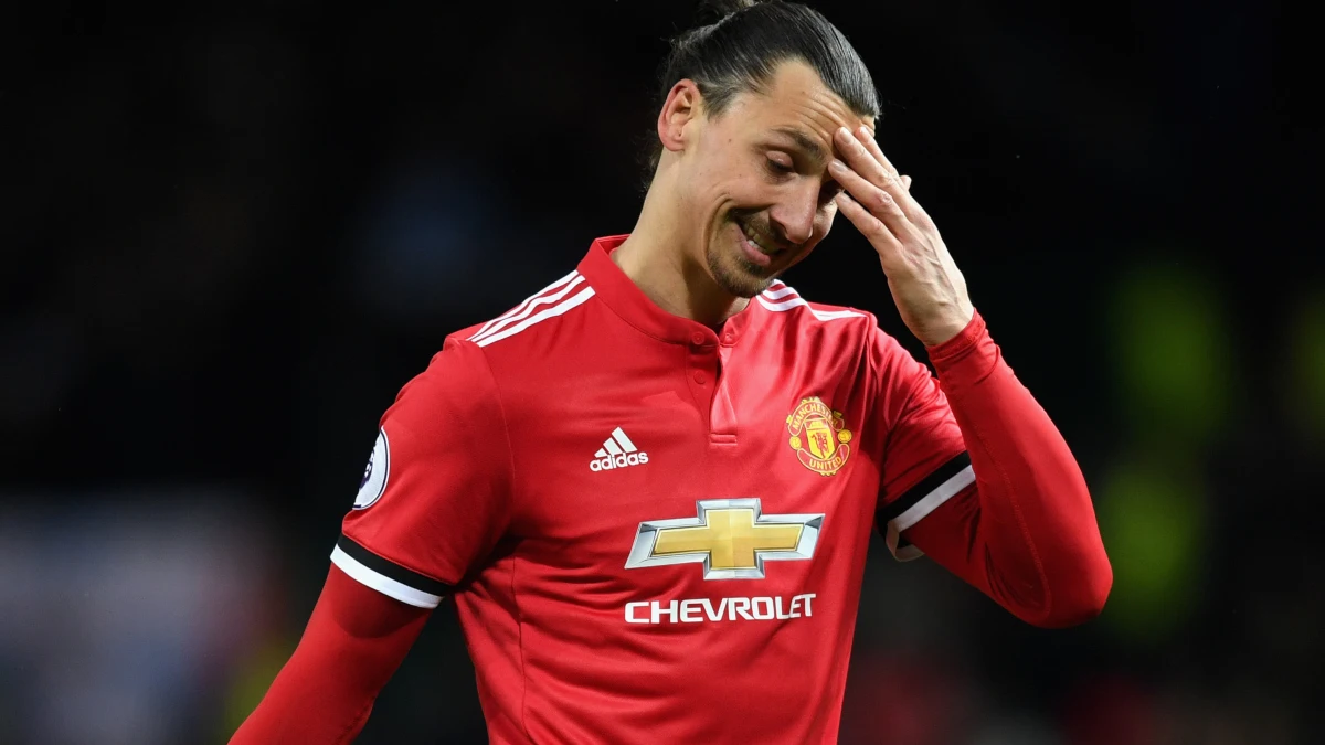 Zlatan Ibrahimovic, con el Manchester United