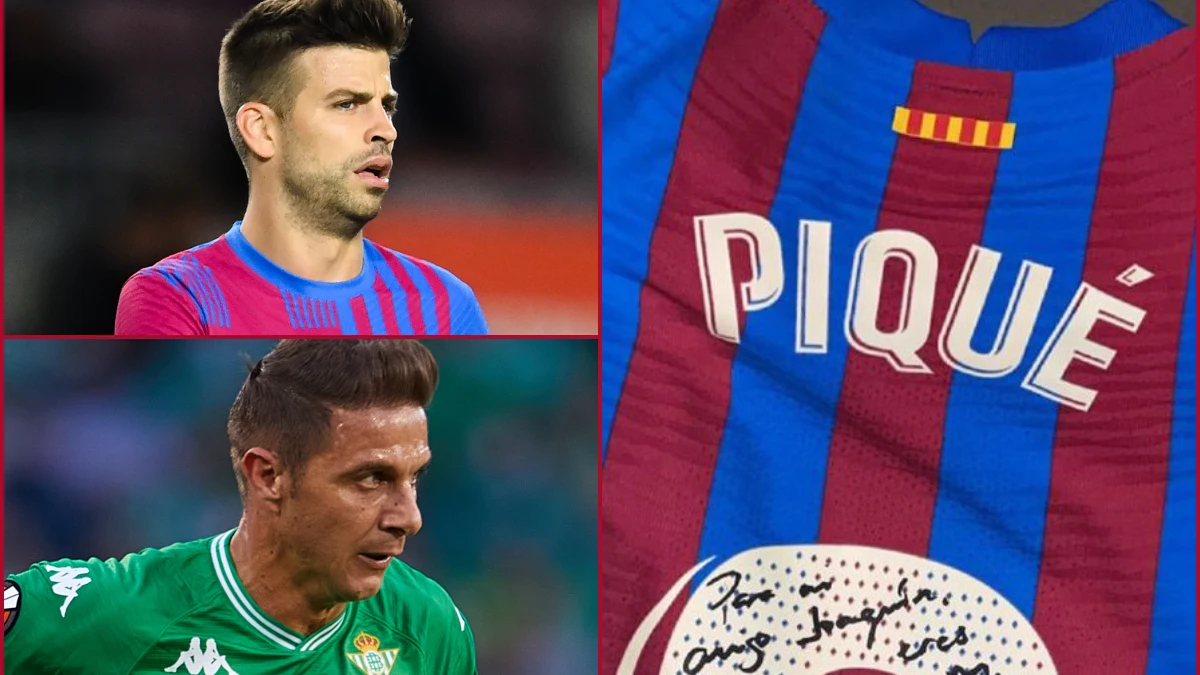 Piqué, Joaquí, y la camiseta dedicada