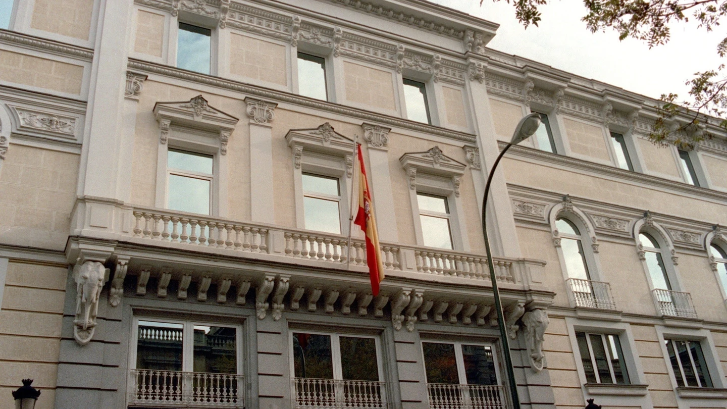 Imagen de archivo de la fachada de la sede del Consejo General del Poder Judicial. Imagen de archivo de la fachada de la sede del Consejo General del Poder Judicial.