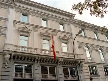 Imagen de archivo de la fachada de la sede del Consejo General del Poder Judicial.