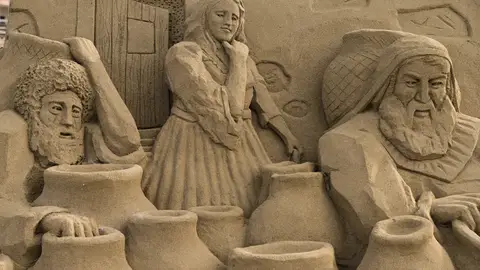 Detalle Belén de Arena de Las Palmas Detalle Belén de Arena de Las Palmas