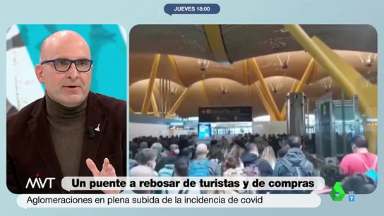 El virólogo José Antonio López denuncia el "caos ridículo" en Barajas para solicitar el pasaporte COVID: "No tiene sentido" El virólogo José Antonio López denuncia el "caos ridículo" en Barajas para solicitar el pasaporte COVID: "No tiene sentido"