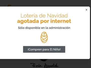 Agotada la compra online de lotería en la Administración de Doña Manolita