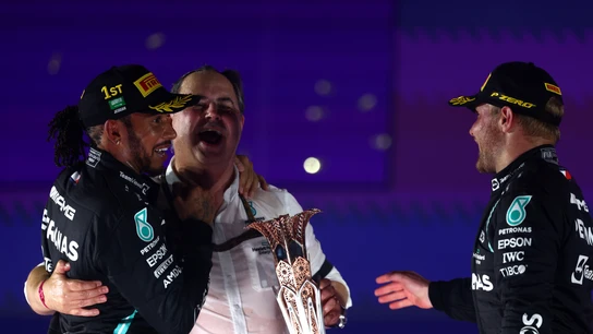 Lewis Hamilton y Valtteri Bottas Lewis Hamilton y Valtteri Bottas