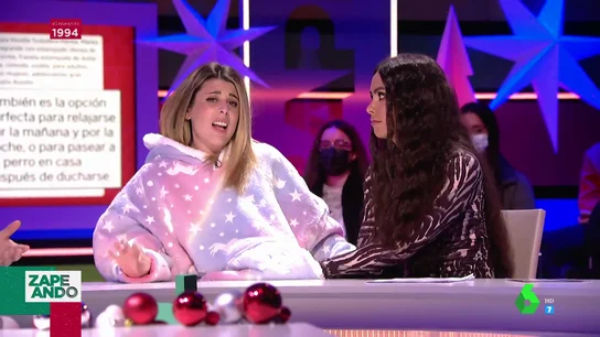 Valeria Ros encandila a Cristina Pedroche con su 'sudaderamanta' de unicornio: "El gorro tiene cuernos, los que me ponen siempre" Valeria Ros encandila a Cristina Pedroche con su 'sudaderamanta' de unicornio: "El gorro tiene cuernos, los que me ponen siempre"