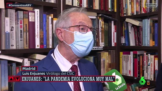 Luis Enjuanes (CSIC) advierte de que "volveremos a caer a en el pozo" si no se aplican restricciones para "tener al virus bajo control" Luis Enjuanes (CSIC) advierte de que "volveremos a caer a en el pozo" si no se aplican restricciones para "tener al virus bajo control"