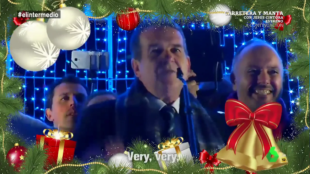 "Very, very, very happy!": el hit navideño de Abel Caballero en El Intermedio