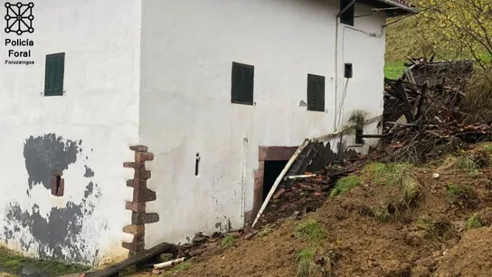 Primera víctima mortal por el temporal en Navarra Primera víctima mortal por el temporal en Navarra