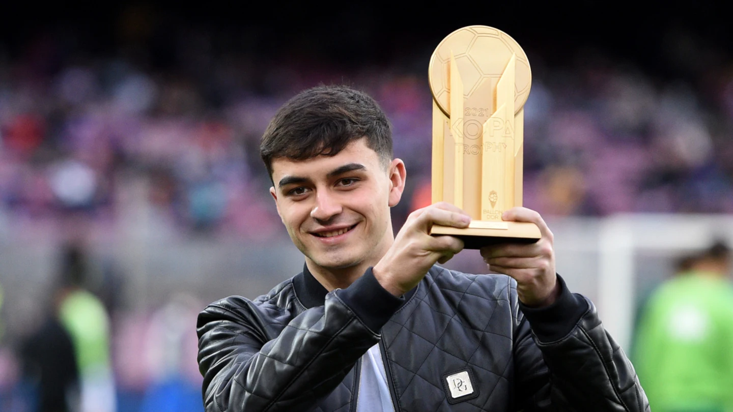 Pedri, con el Golden Boy Pedri, con el Golden Boy