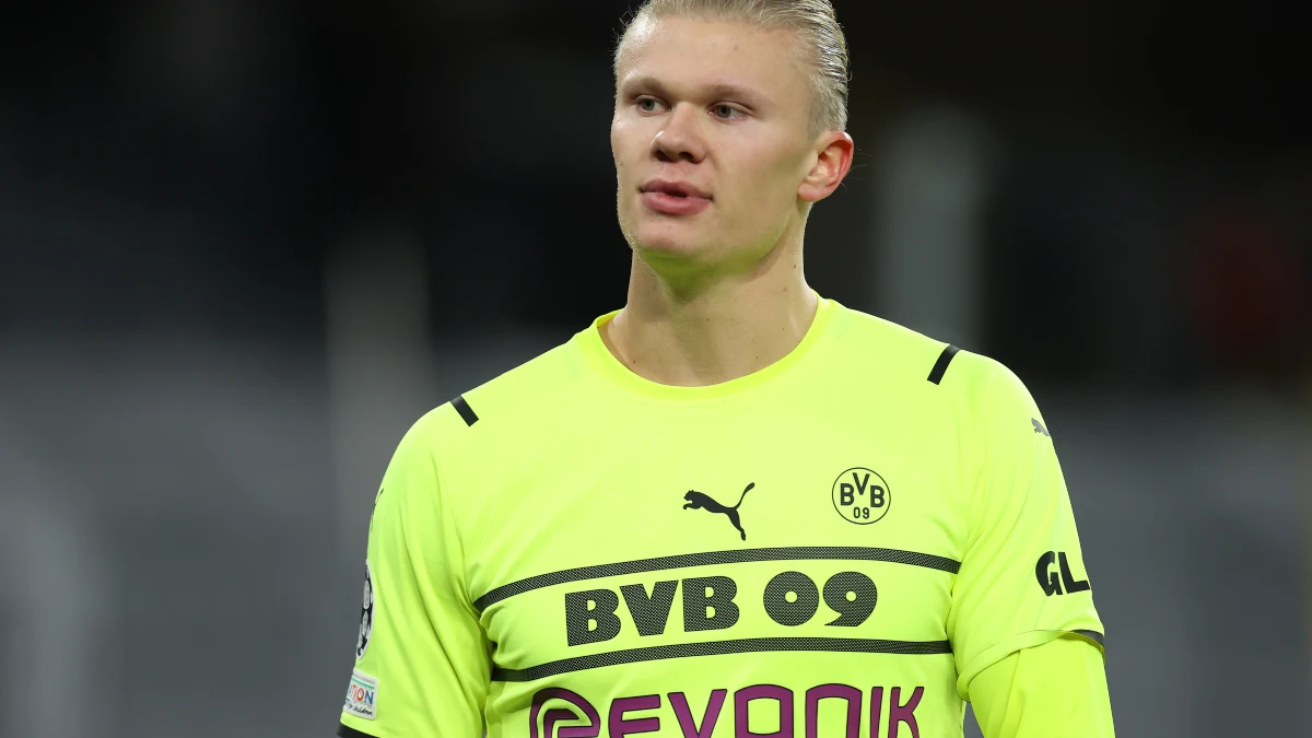 Erling Haaland, con el Borussia Dortmund