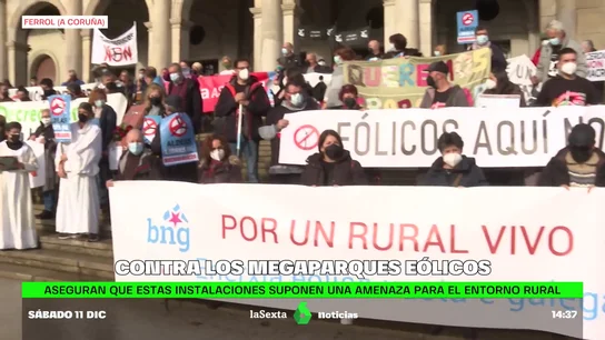 Manifestación en Ferrol contra los megaparques eólicos Manifestación en Ferrol contra los megaparques eólicos