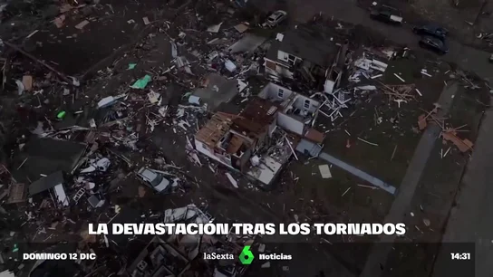 Los devastadores destrozos que deja el tornado en Mayfield Los devastadores destrozos que deja el tornado en Mayfield