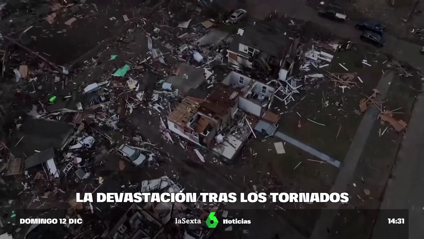 Los devastadores destrozos que deja el tornado en Mayfield Los devastadores destrozos que deja el tornado en Mayfield