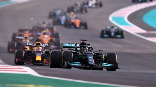 Hamilton, por delante de Verstappen en Abu Dabi