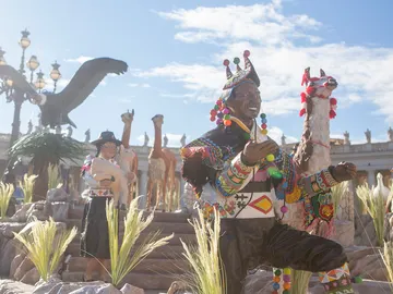 Así es el Nacimiento huancavelicano de la Plaza de San Pedro Así es el Nacimiento huancavelicano de la Plaza de San Pedro