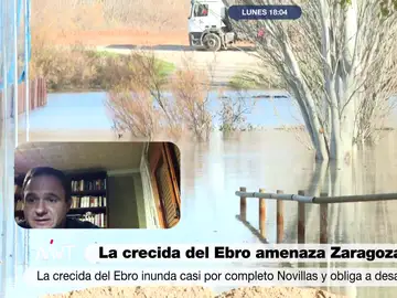 El aviso del alcalde de Novillas, uno de los pueblos más afectados por la crecida del Ebro: &quot;Se daban todas las condiciones para que ocurriera algo así&quot;