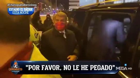 Joan Laporta, increpado a su salida de El Sadar: "Ladrón, solo robas dinero" Joan Laporta, increpado a su salida de El Sadar: "Ladrón, solo robas dinero"