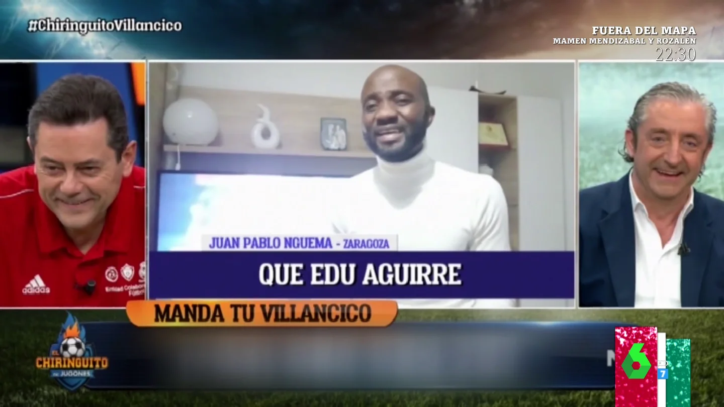 Estas fueron las caras en el plató de El Chiringuito al escuchar el villancico que un espectador dedica al programa Estas fueron las caras en el plató de El Chiringuito al escuchar el villancico que un espectador dedica al programa
