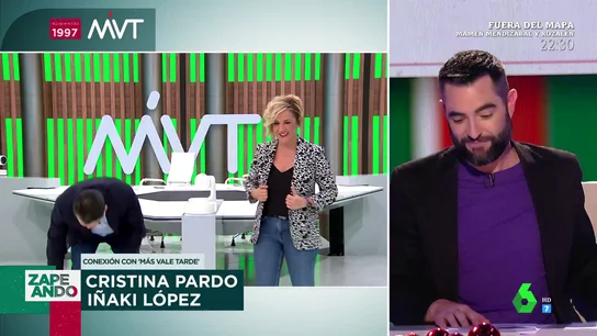 "Me voy a sentar porque me hace falta coger aire": el 'mal rato' de Iñaki López en su conexión en directo con Dani Mateo "Me voy a sentar porque me hace falta coger aire": el 'mal rato' de Iñaki López en su conexión en directo con Dani Mateo
