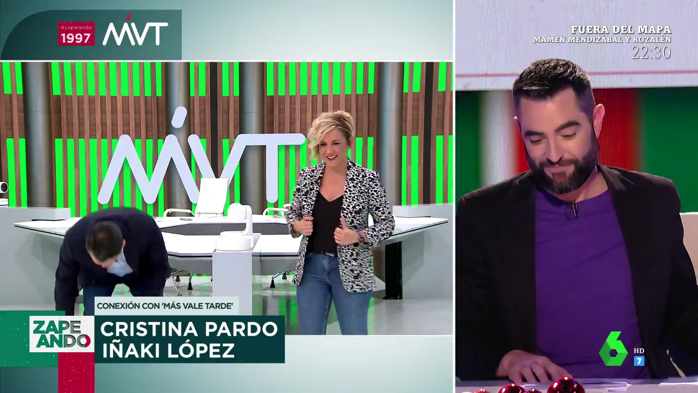 "Me voy a sentar porque me hace falta coger aire": el 'mal rato' de Iñaki López en su conexión en directo con Dani Mateo "Me voy a sentar porque me hace falta coger aire": el 'mal rato' de Iñaki López en su conexión en directo con Dani Mateo