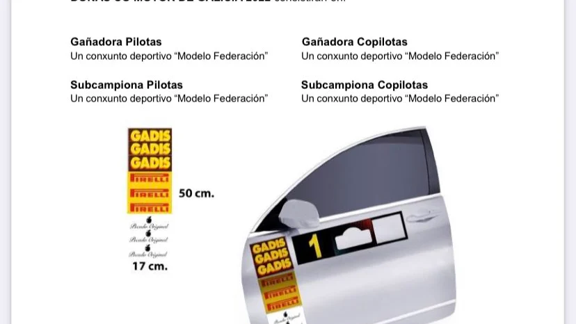 La federación gallega de automovilismo suspende una carrera que premiaba con ropa interior