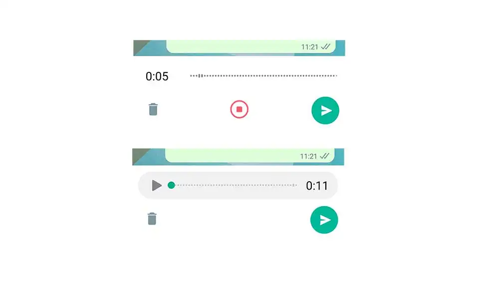 La nueva interfaz de las notas de voz La nueva interfaz de las notas de voz