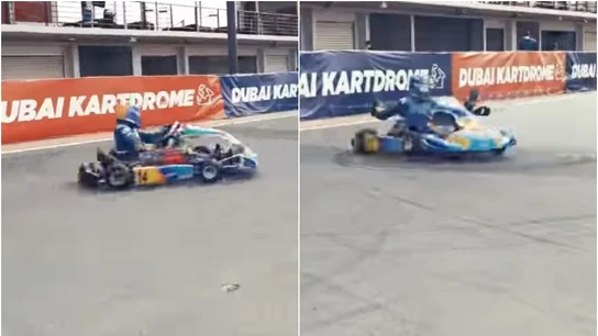 Fernando Alonso hace 'magia' al volante de un kart Fernando Alonso hace 'magia' al volante de un kart