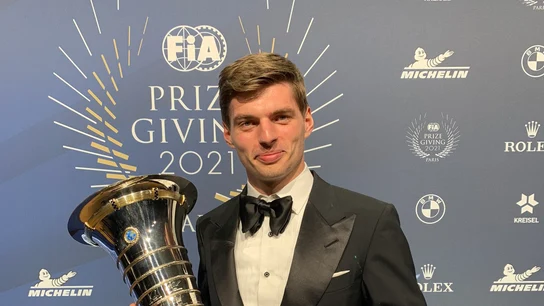 Max Verstappen, en la gala de la FIA Max Verstappen, en la gala de la FIA