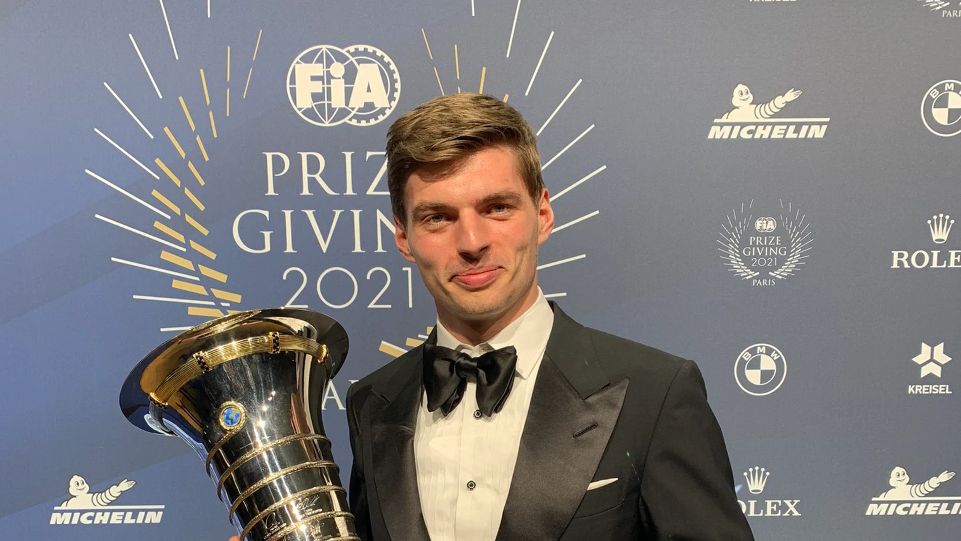 Max Verstappen, en la gala de la FIA