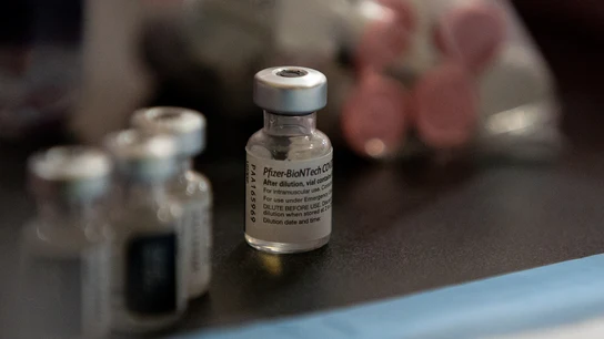 Fotografía de archivo de la vacuna Pfizer-BioNTech contra el COVID-19. Fotografía de archivo de la vacuna Pfizer-BioNTech contra el COVID-19.