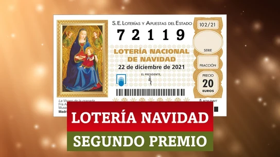 Segundo premio de la Lotería de Navidad Segundo premio de la Lotería de Navidad
