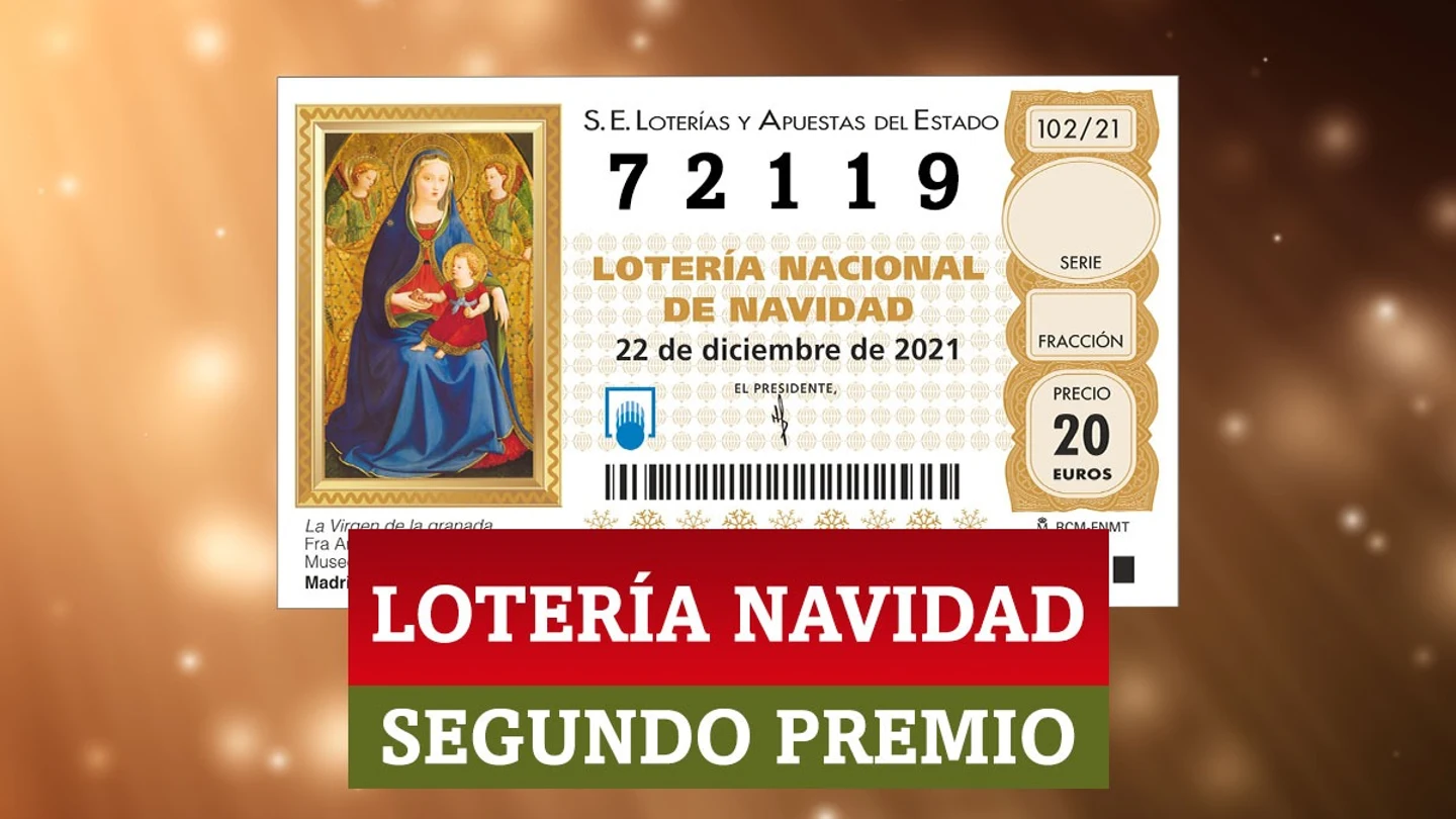Segundo premio de la Lotería de Navidad Segundo premio de la Lotería de Navidad