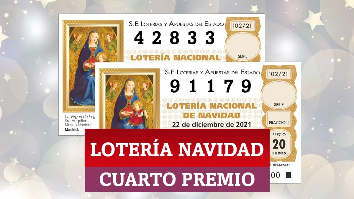 Cuartos premios de la Lotería de Navidad